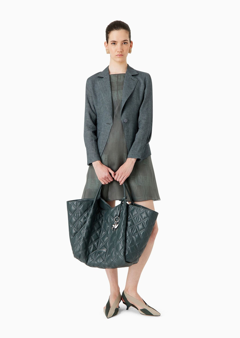 옷 입은 드레스에서 check-embroidered organza 4