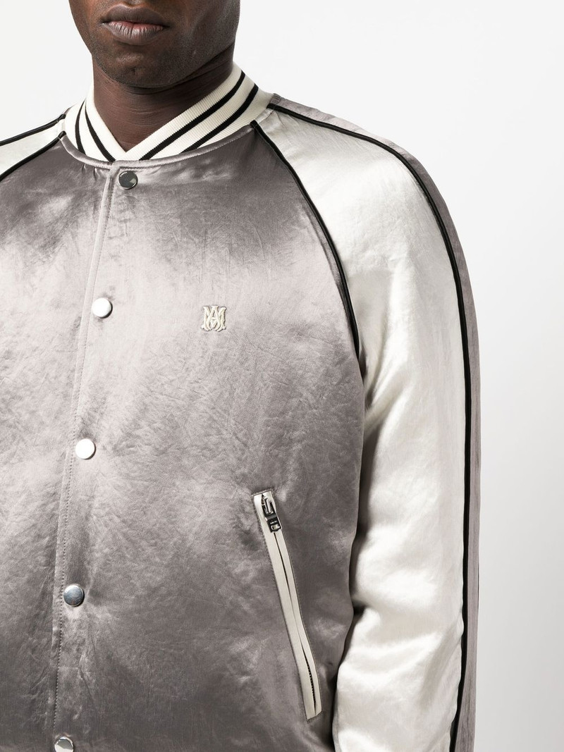 embroidered-logo bomber jacket 5