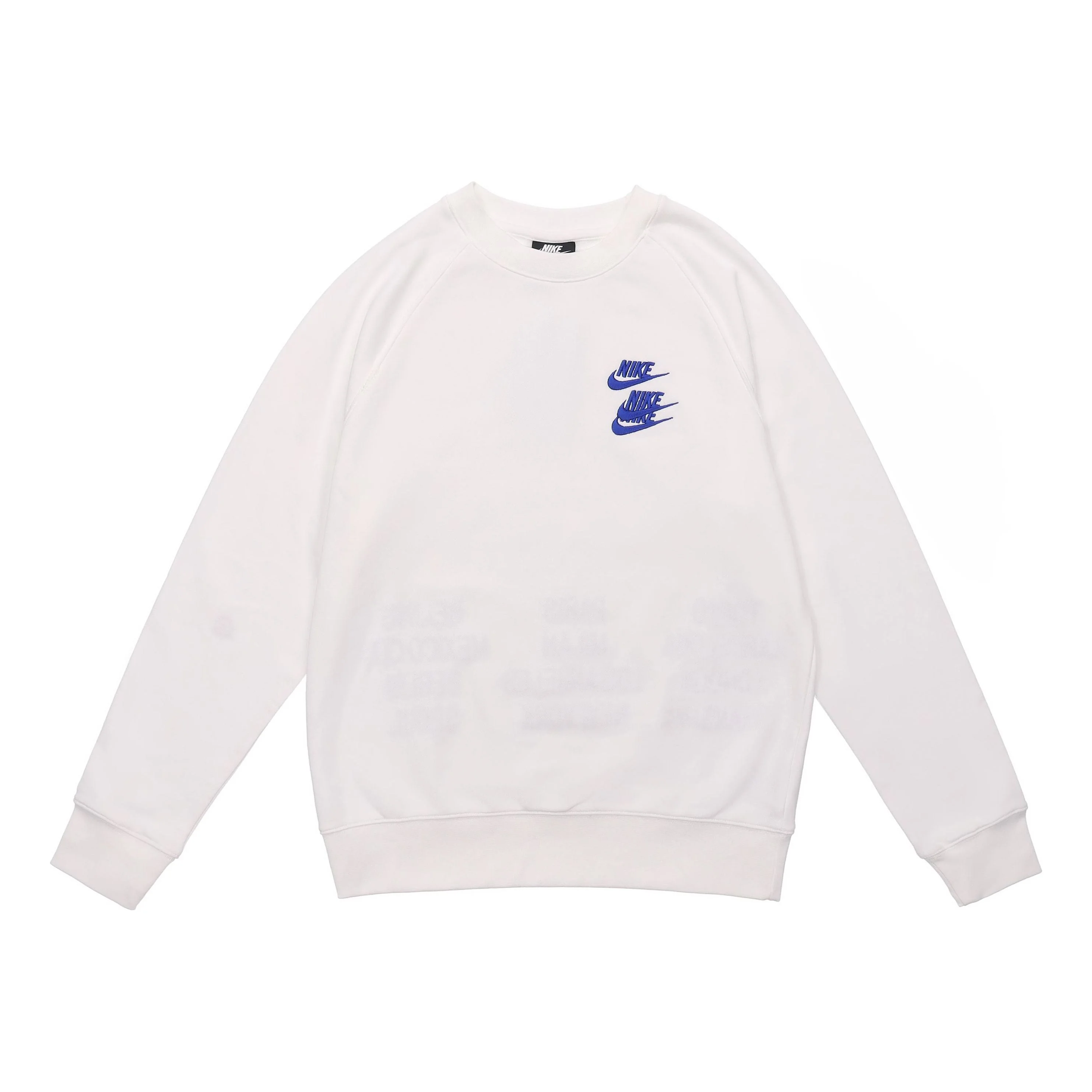 Nike MENS Embroidered 3 Hook Logo Crew-neck White DD0883-100 - 1