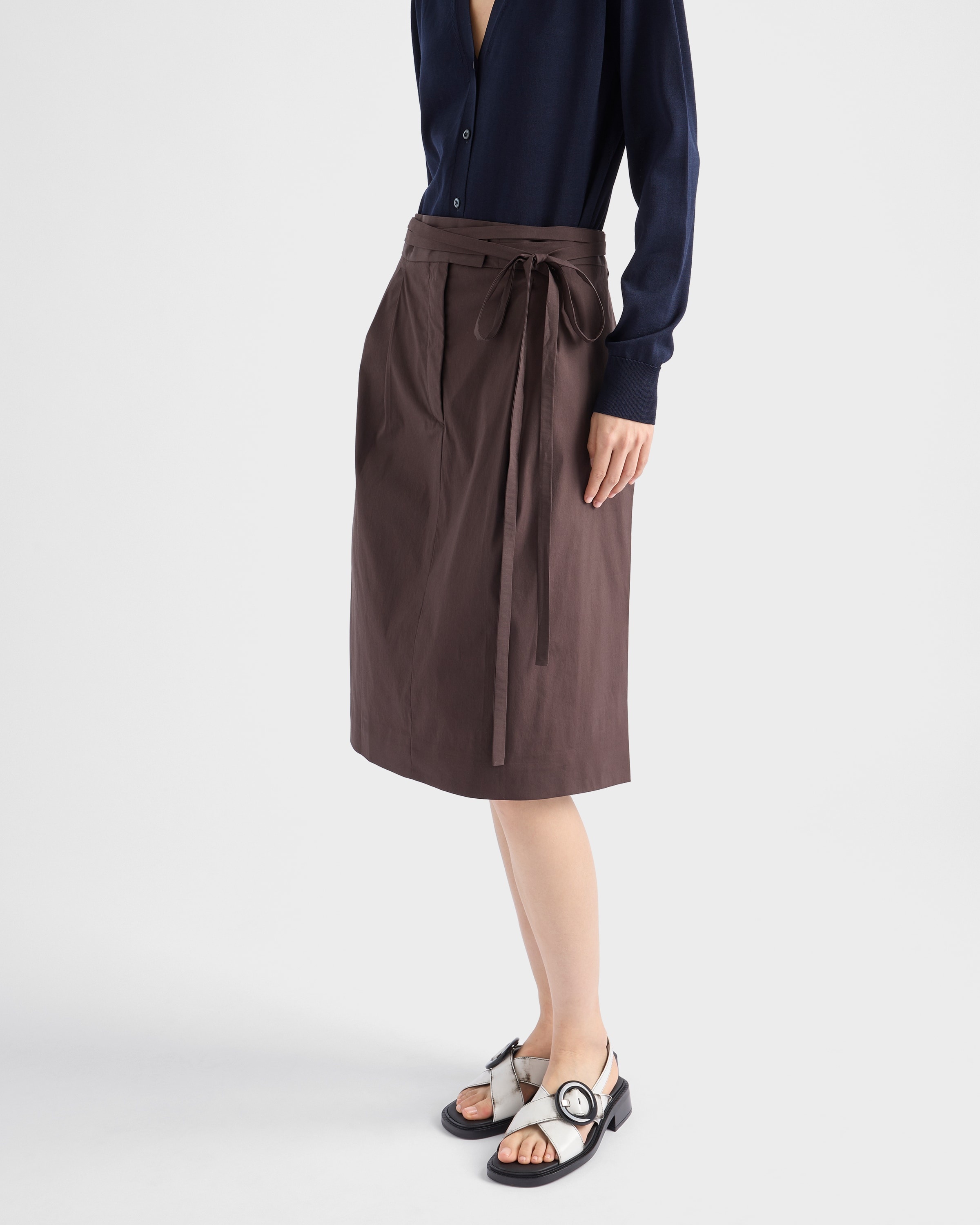Poplin wrap skirt - 3