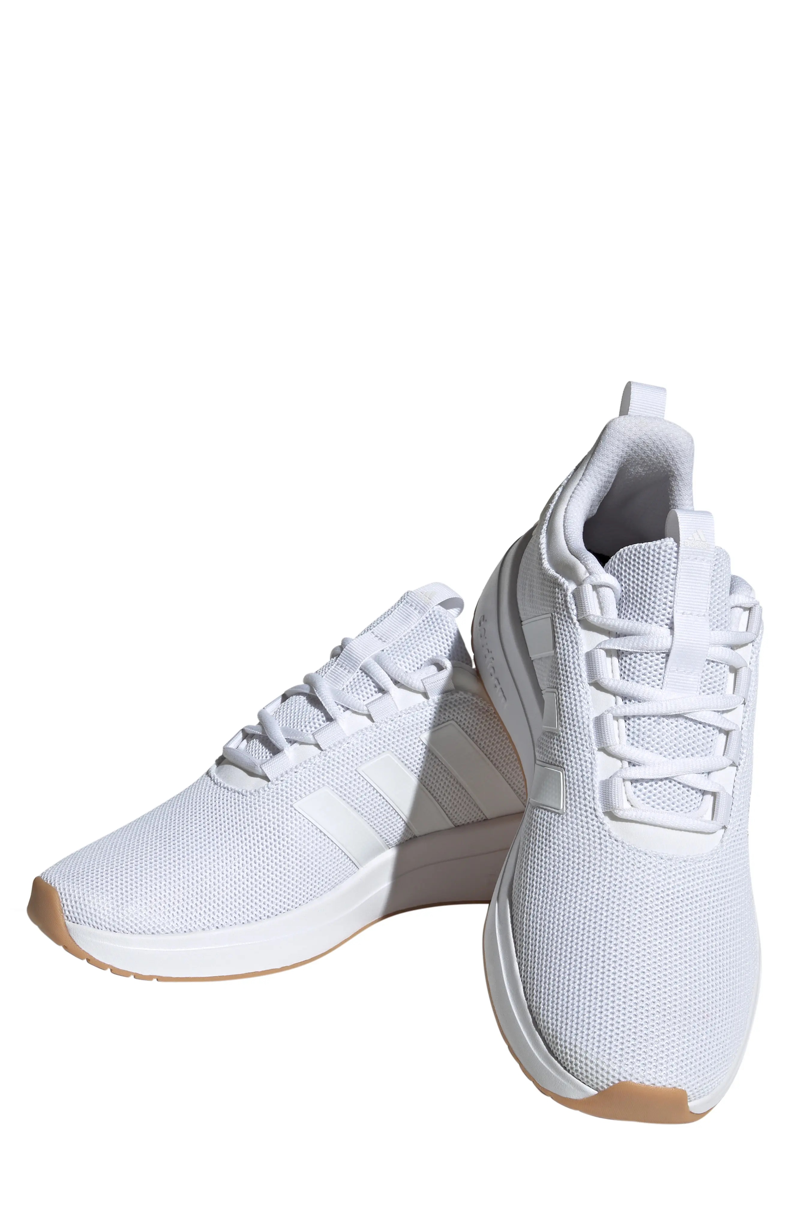 Racer TR23 Running Sneaker in White/White/Gum - 1