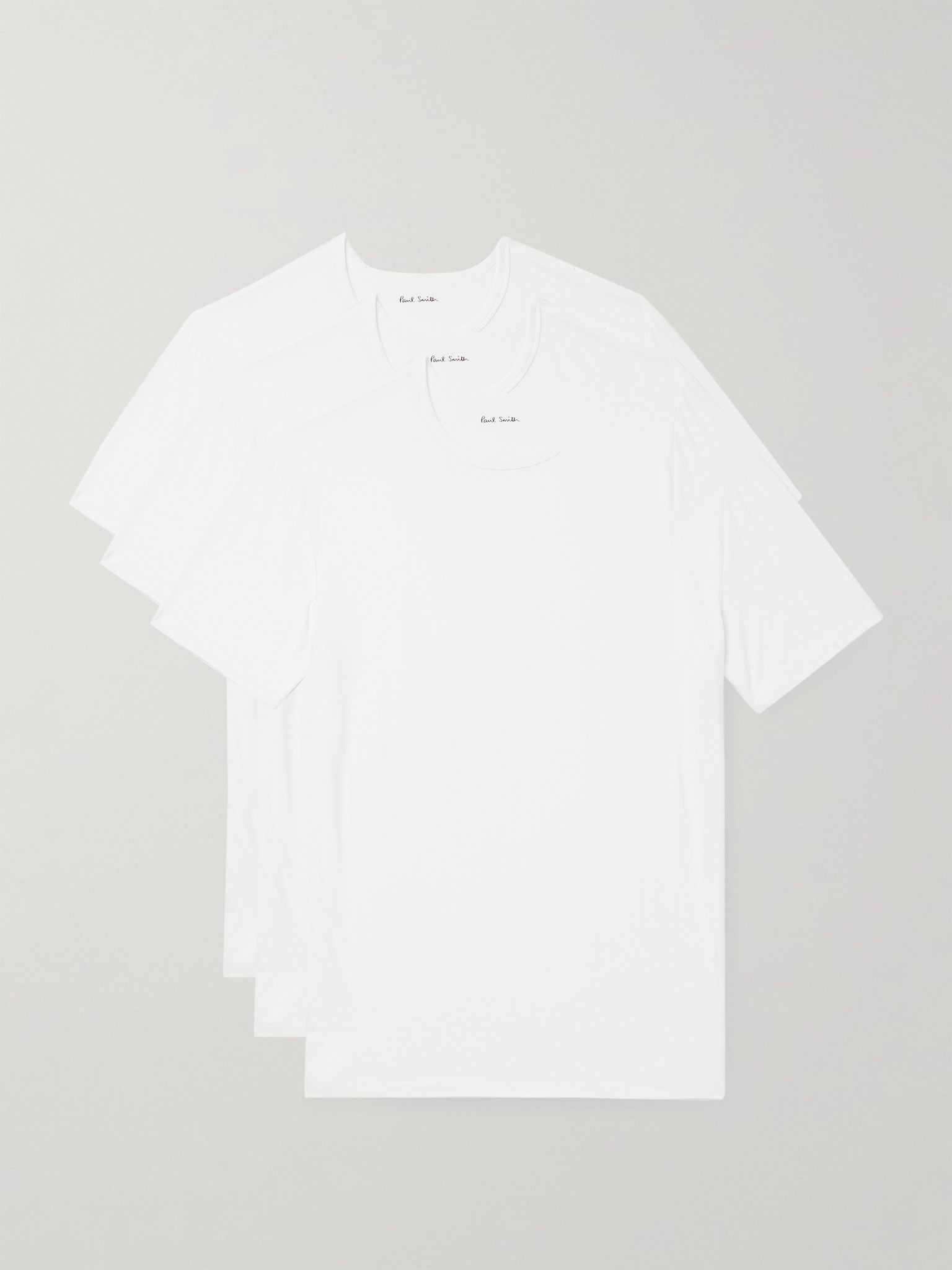 Three-Pack Stretch Modal-Jersey T-Shirt White - 1