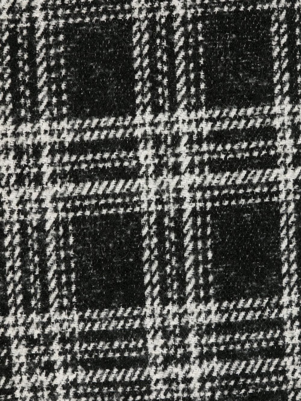 check-pattern fringed scarf - 2