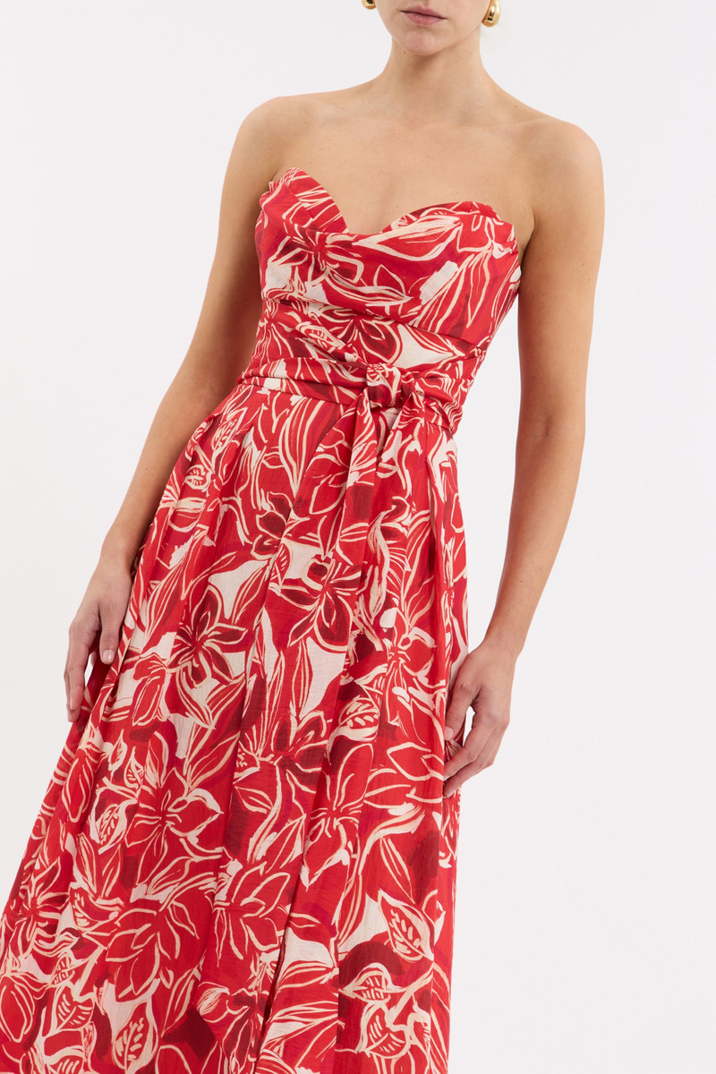 Alloure Strapless Maxi Dress 5