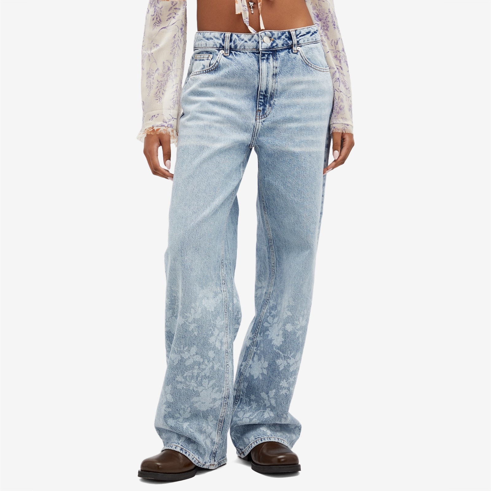 Holzweiler Flower Print Jeans - 2