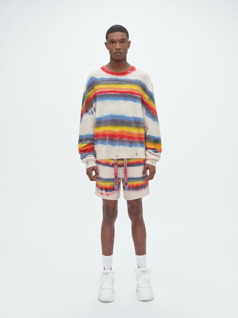 AMIRI RAINBOW TIE DYE CREW outlook