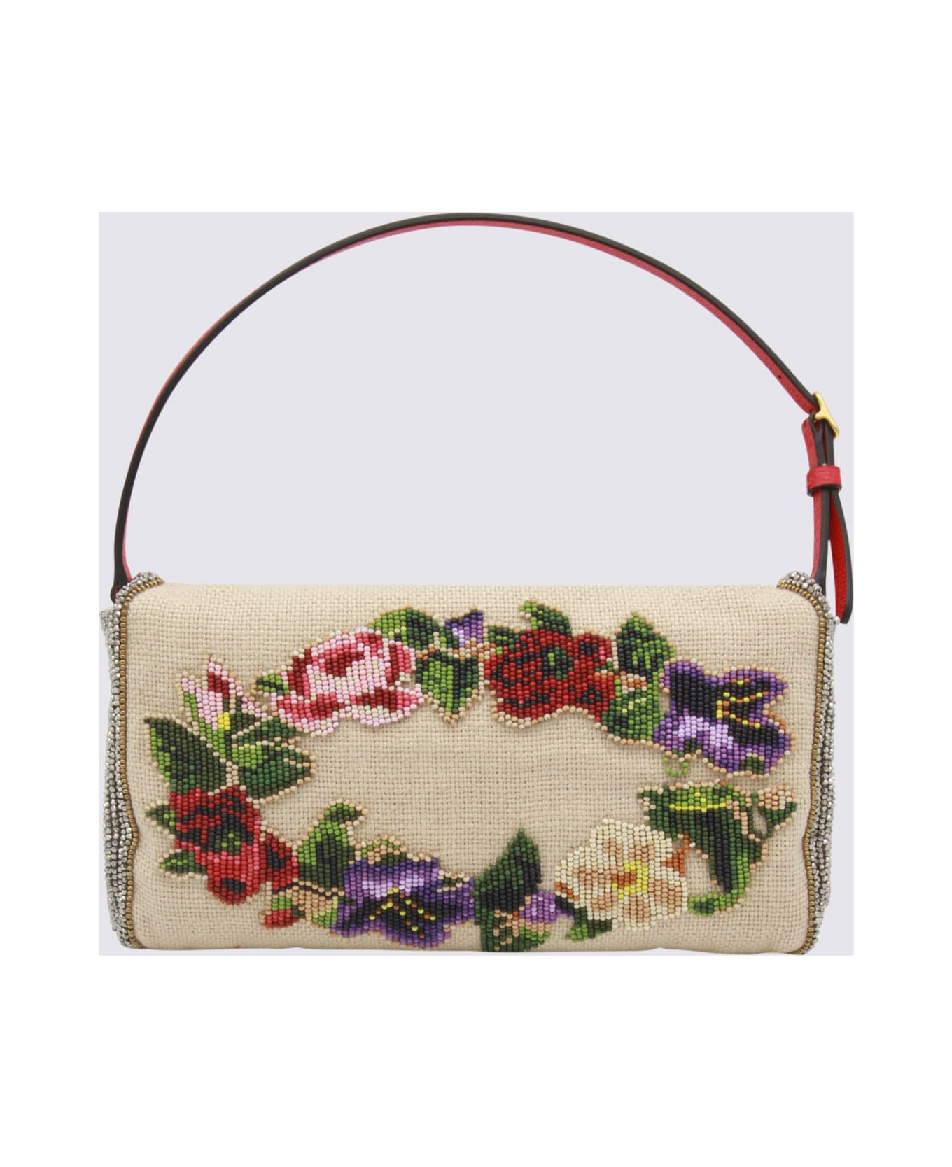 White Small Vain Soft Shoulder Bag - 3
