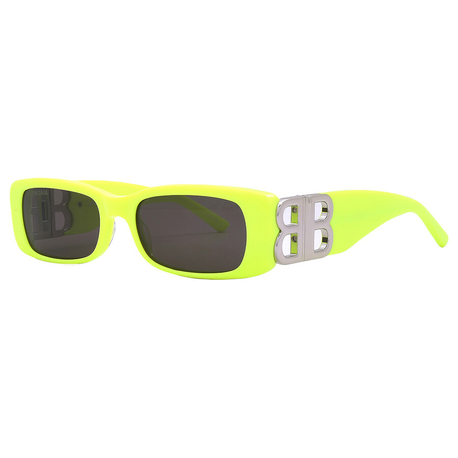 Balenciaga Grey Rectangular Ladies Sunglasses BB0096S 008 51 - 3