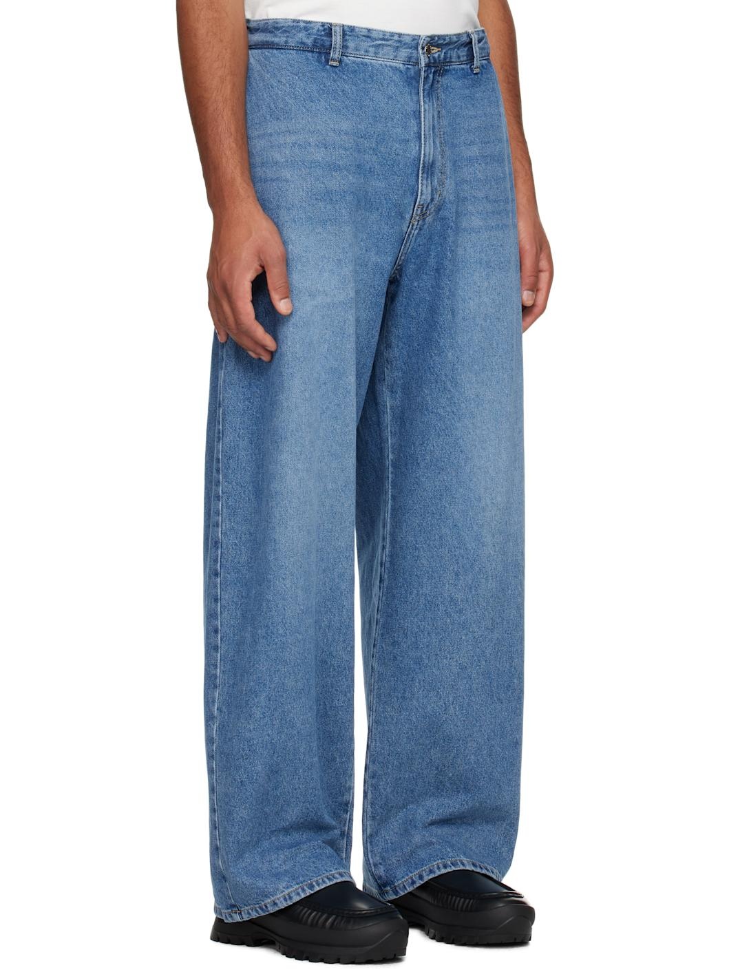 Blue Side Folding Jeans - 2