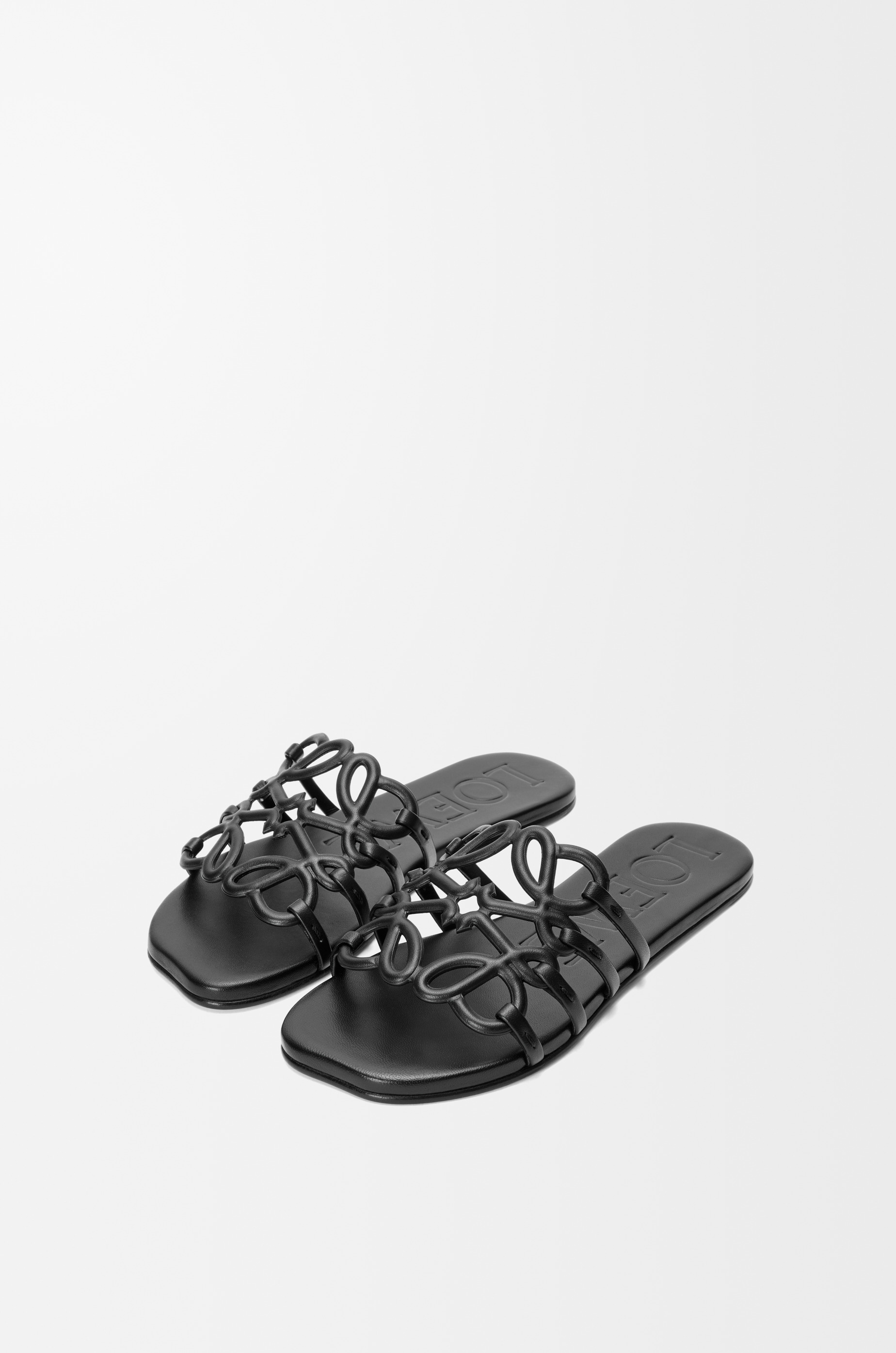 Petal Anagram slide in soft calfskin - 4