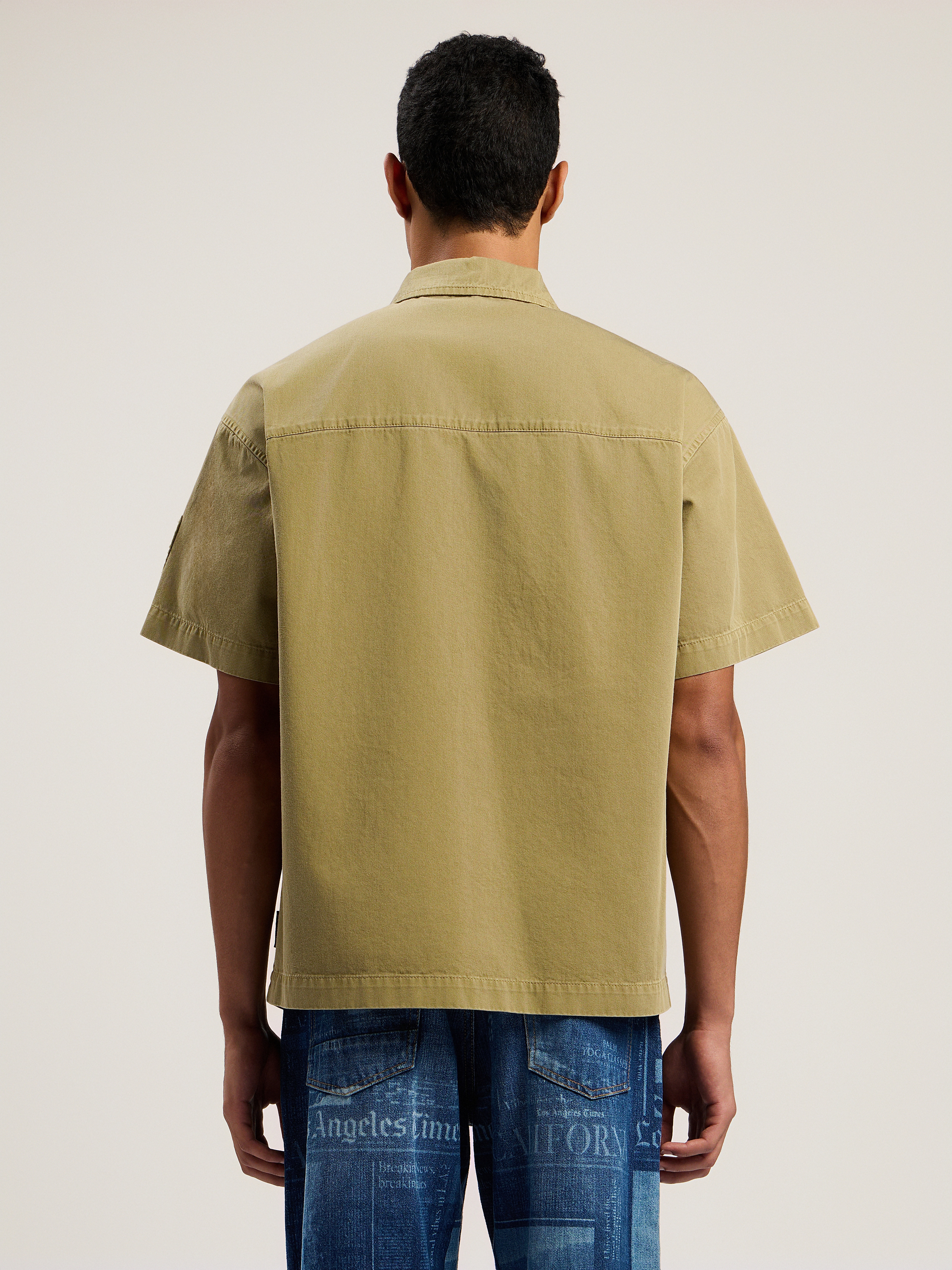 Military Patch Zipped Shirt - 5