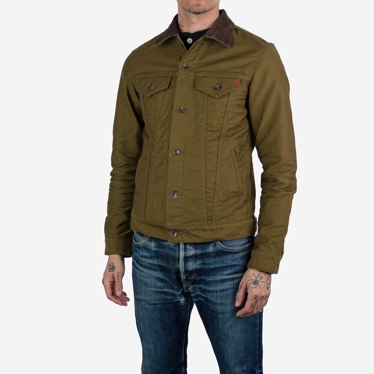 IH-526-ODG 12oz Whipcord Modified Type III Jacket - Olive Drab Green - 3