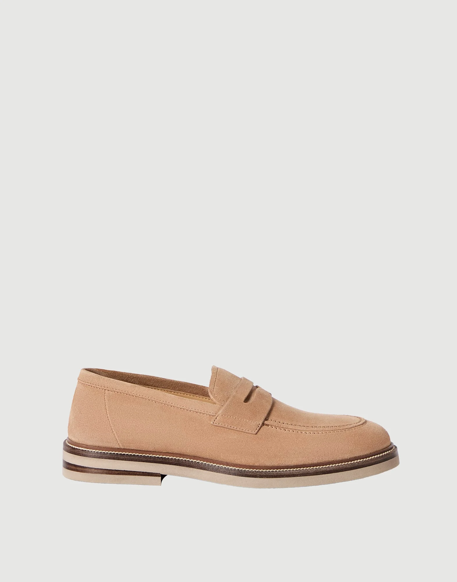 Suede penny loafers - 1