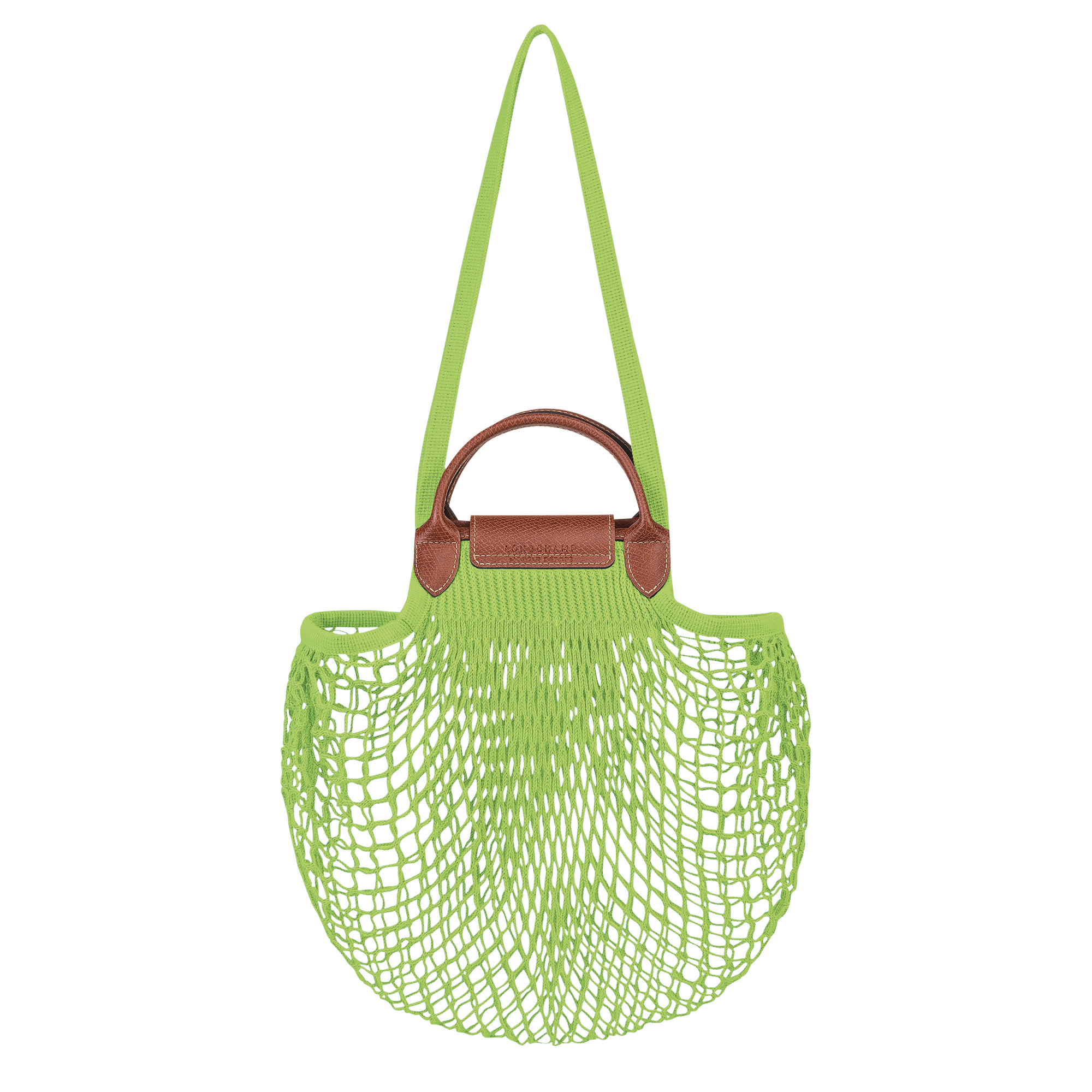 Le Pliage Filet L Mesh bag Green Light - Canvas - 4
