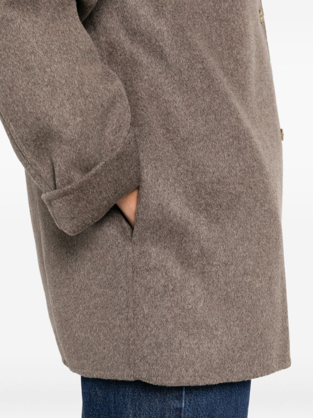 Dunne button-fastening wool jacket - 5