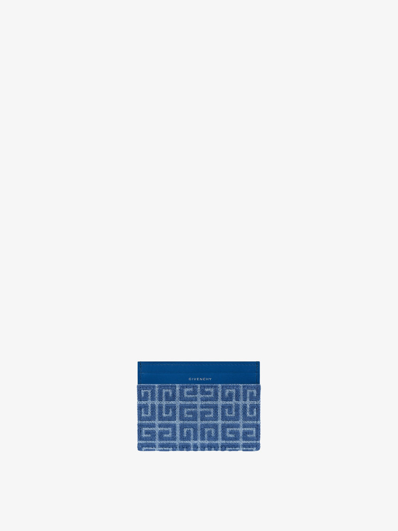 GIV CUT CARD HOLDER IN 4G DENIM AND LEATHER 1