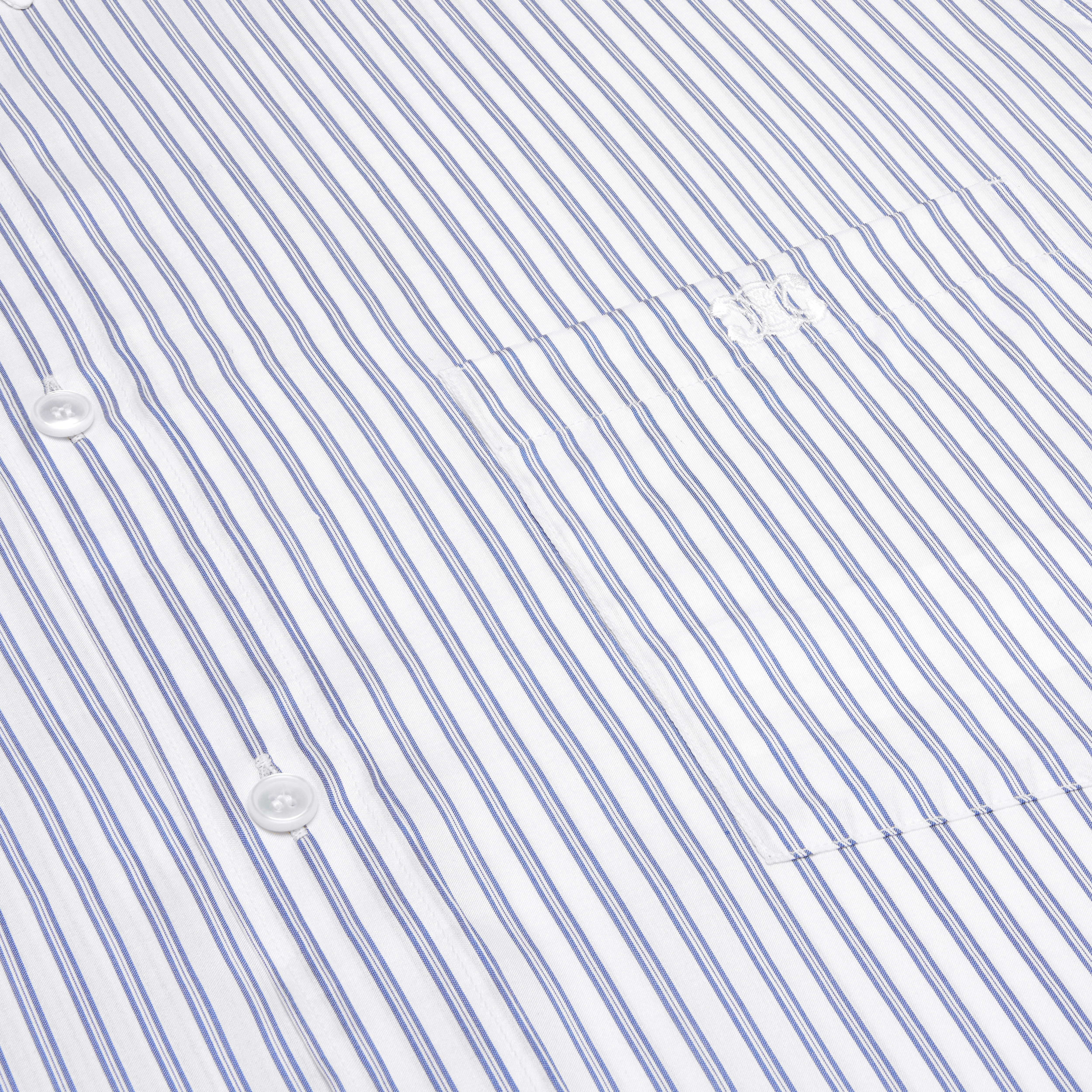 oversized shirt in striped silk fabric - 4