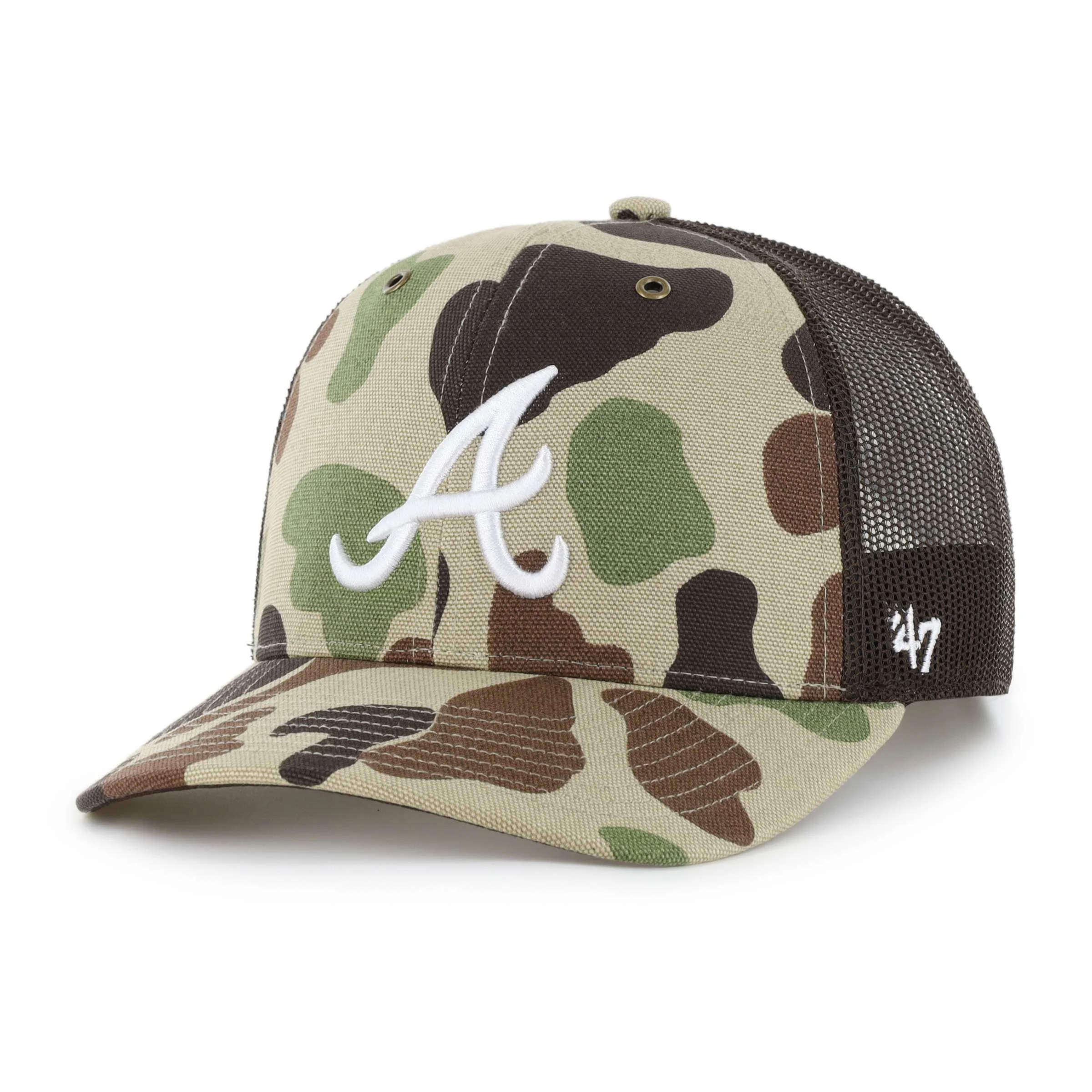 Atlanta Braves '47 Camo Trucker - 1