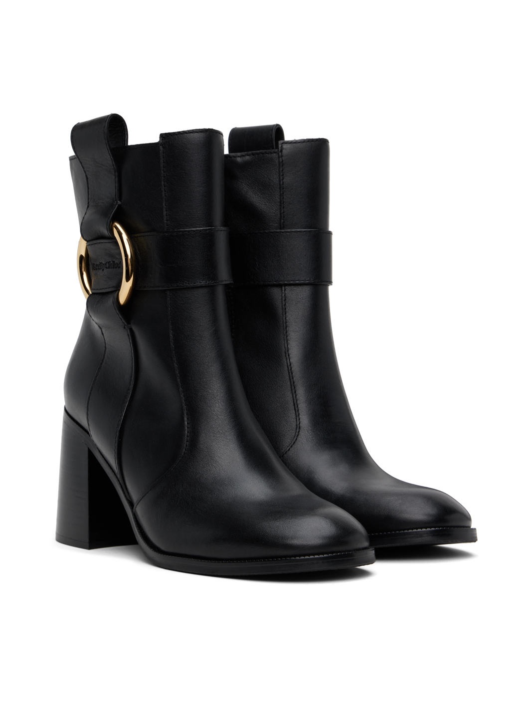 Black New Ring Line Boots - 4
