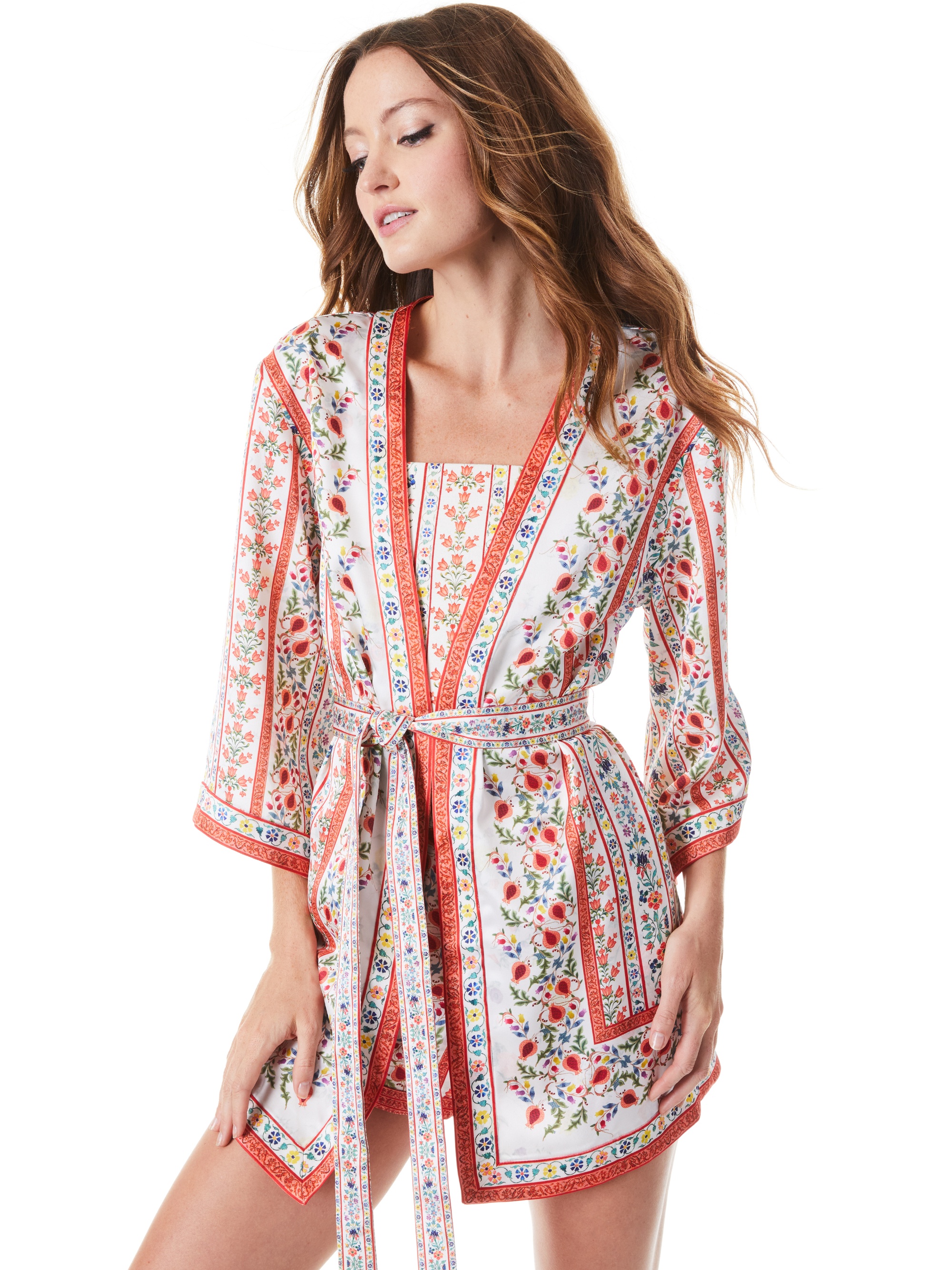 DOMINO REVERSIBLE MINI KIMONO WITH BELT - 2