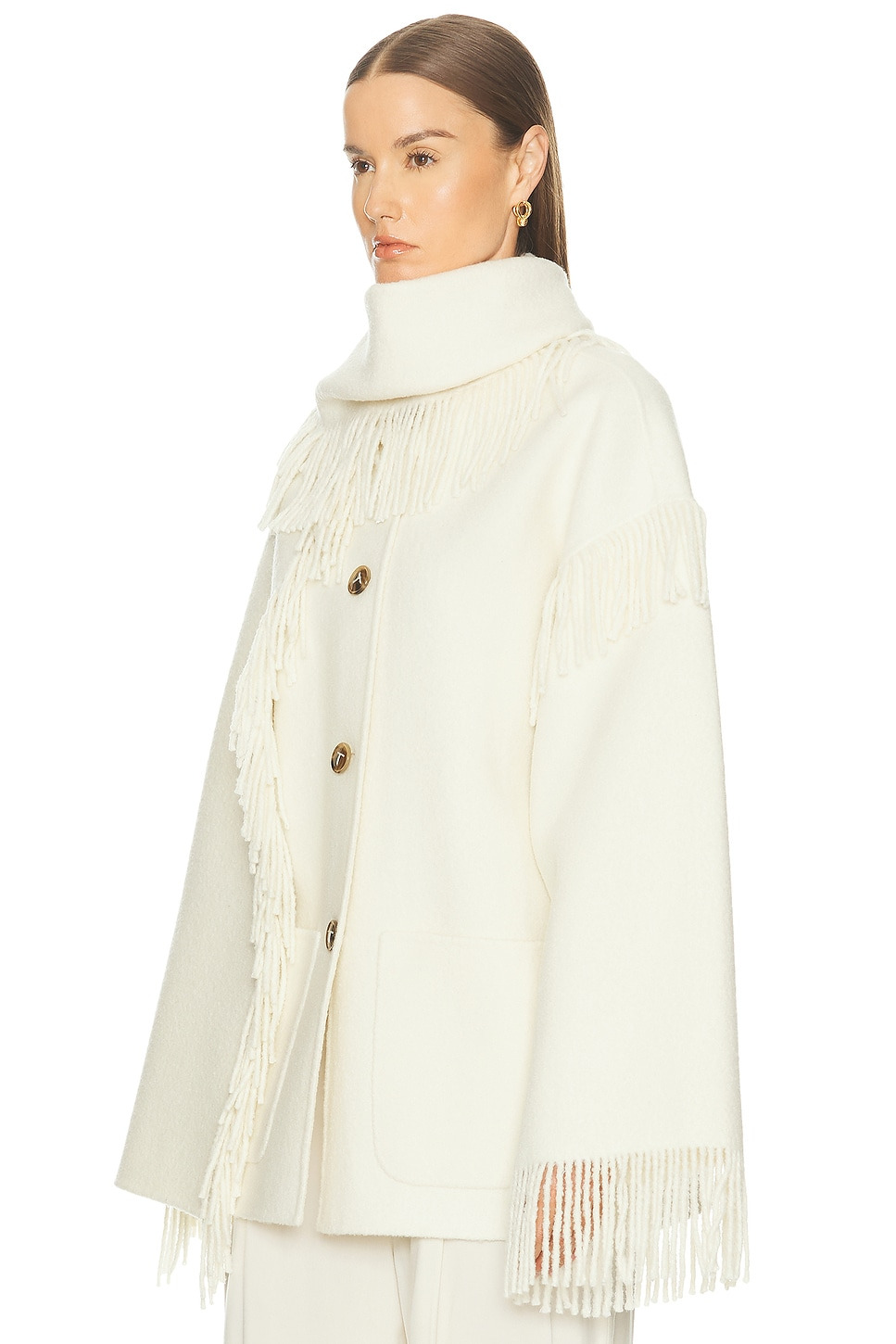 Fringed Scarf Jacket - 4