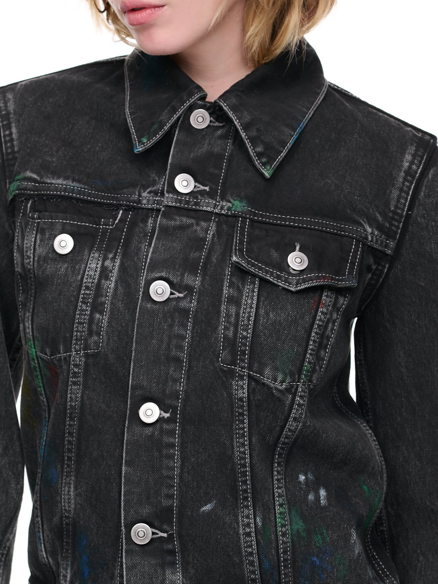 Painted Denim Jacket - 4