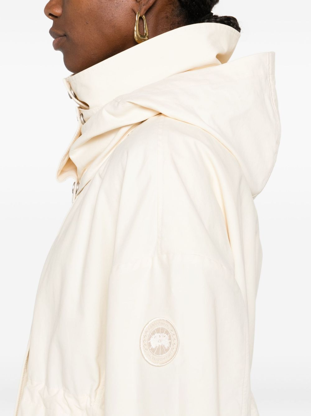turtleneck parka coat - 5