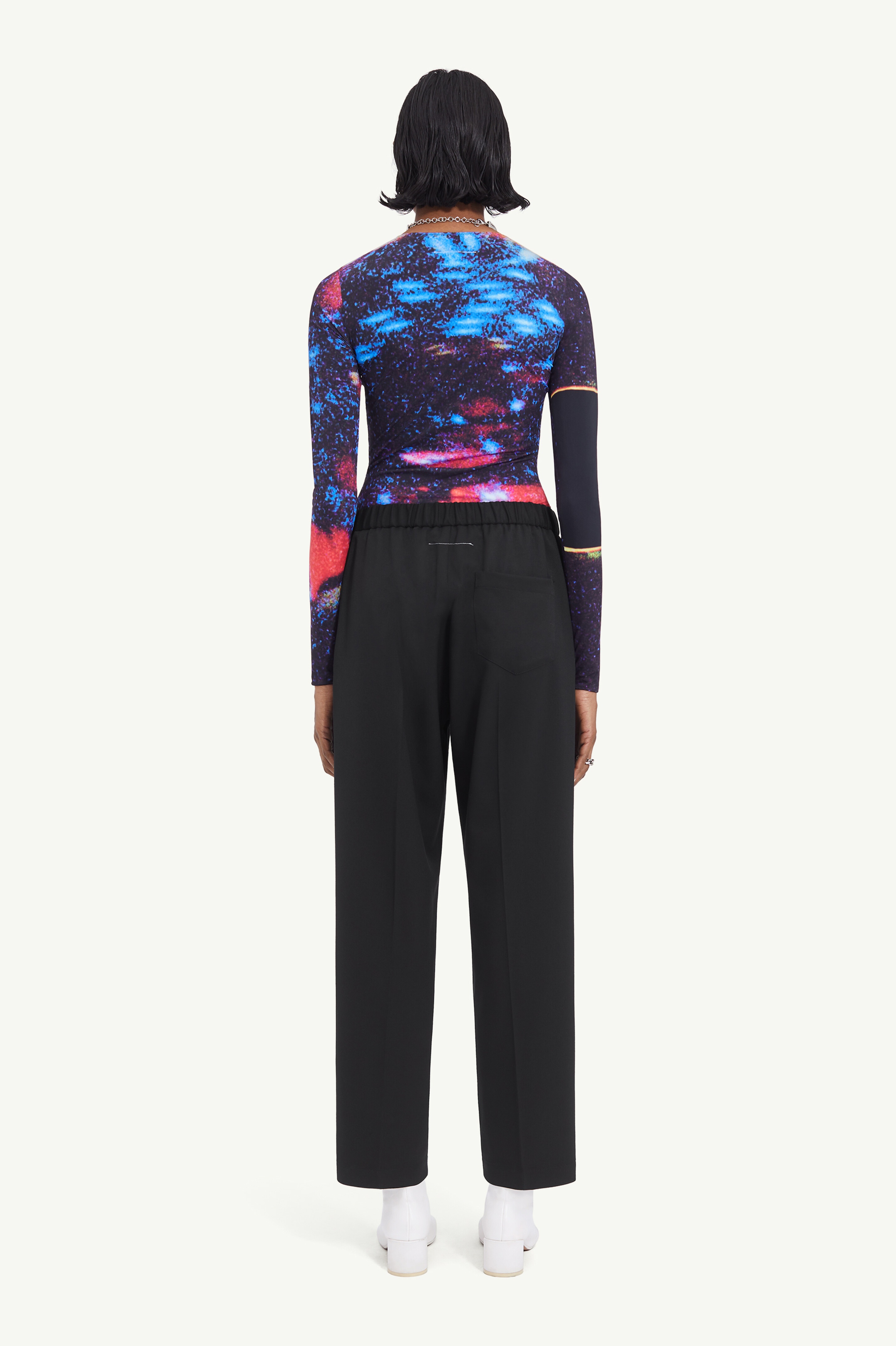 Drawstring tailored trousers - 5