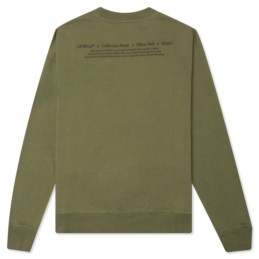 OFF-WHITE C/O VIRGIL ABLOH CARAVAGGIO BOY SKATE CREWNECK - GREEN/MULTI - 2