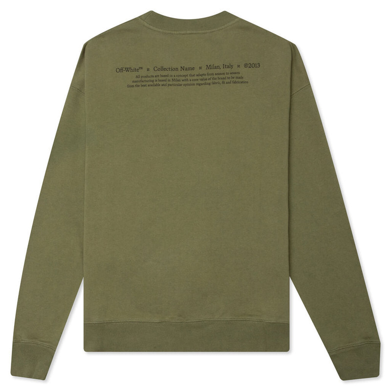 Off-White OFF-WHITE C/O VIRGIL ABLOH CARAVAGGIO BOY SKATE CREWNECK - GREEN/MULTI outlook