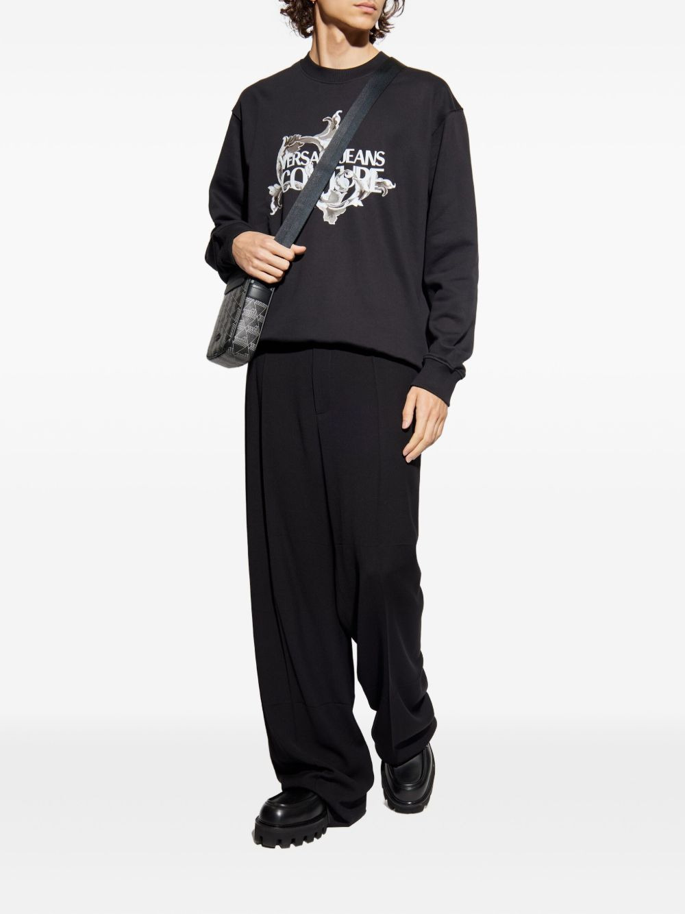 floral-print logo-print sweatshirt - 2