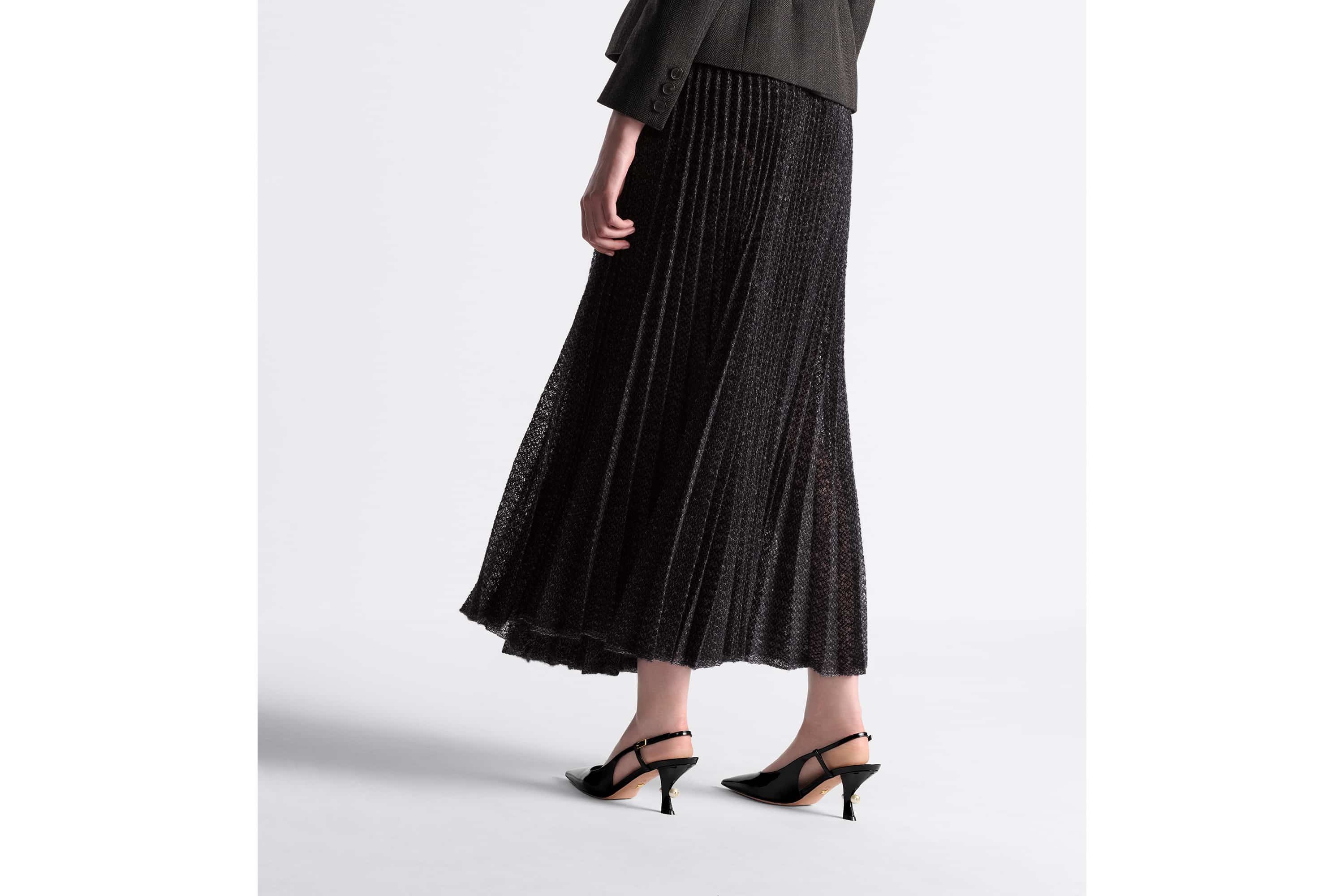 Pleated Mid-Length Skirt - 5
