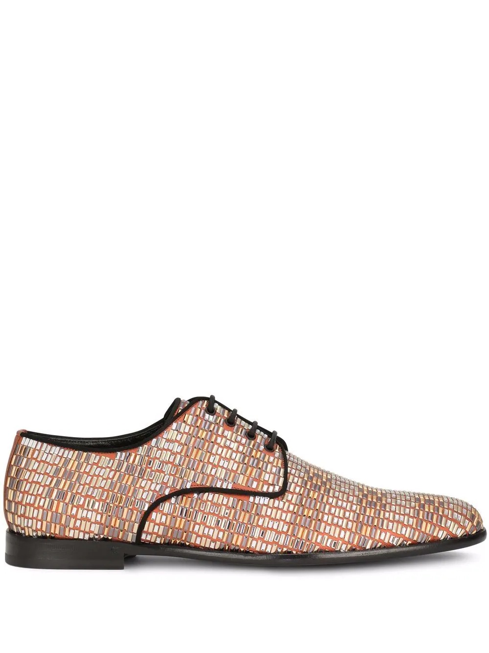 Raffaello rhinestone Derby shoes - 1