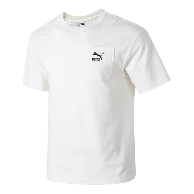 PUMA Logo Pocket T-shirt 'White' 626858-65 - 1