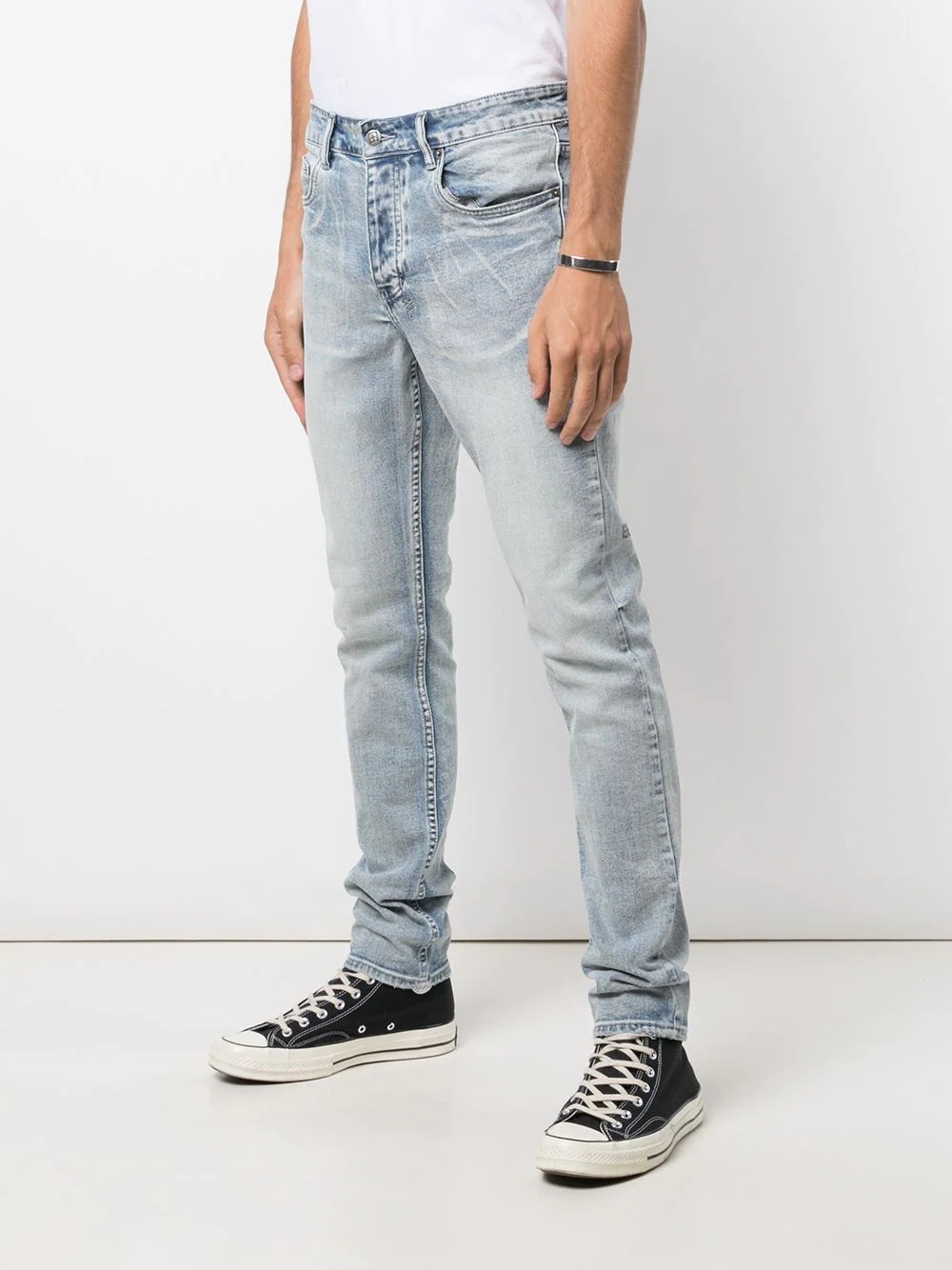 Punk straight-leg denim jeans - 3