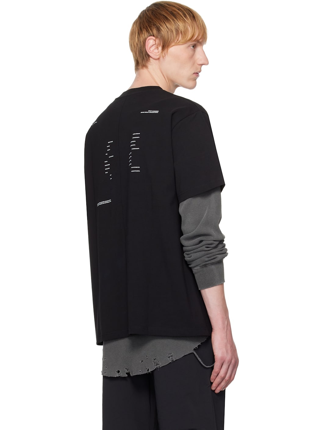 Black AI Generated Print T-shirt - 3