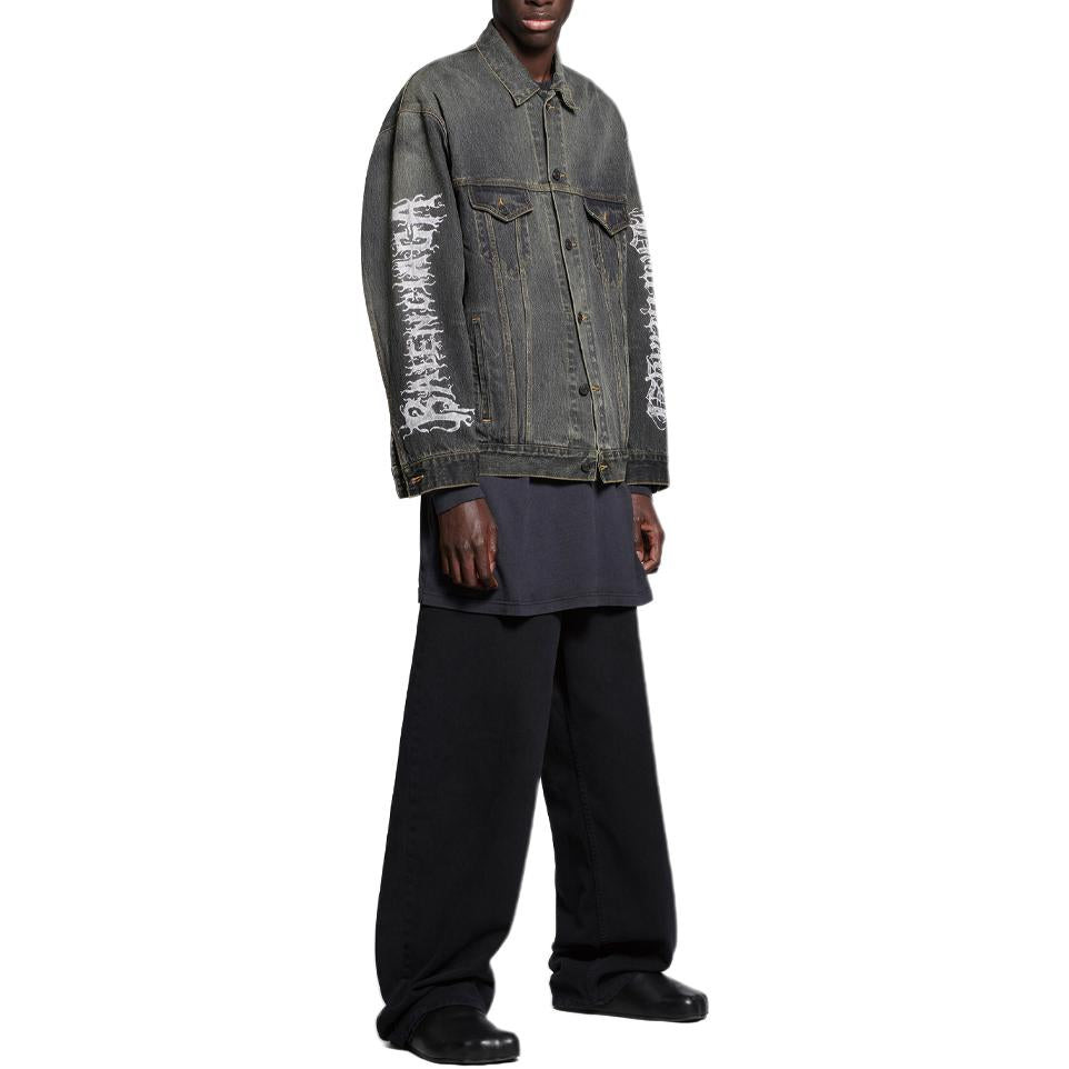 Balenciaga Diy Metal Large Fit Jacket 'Black' 773804TBP473721 - 3