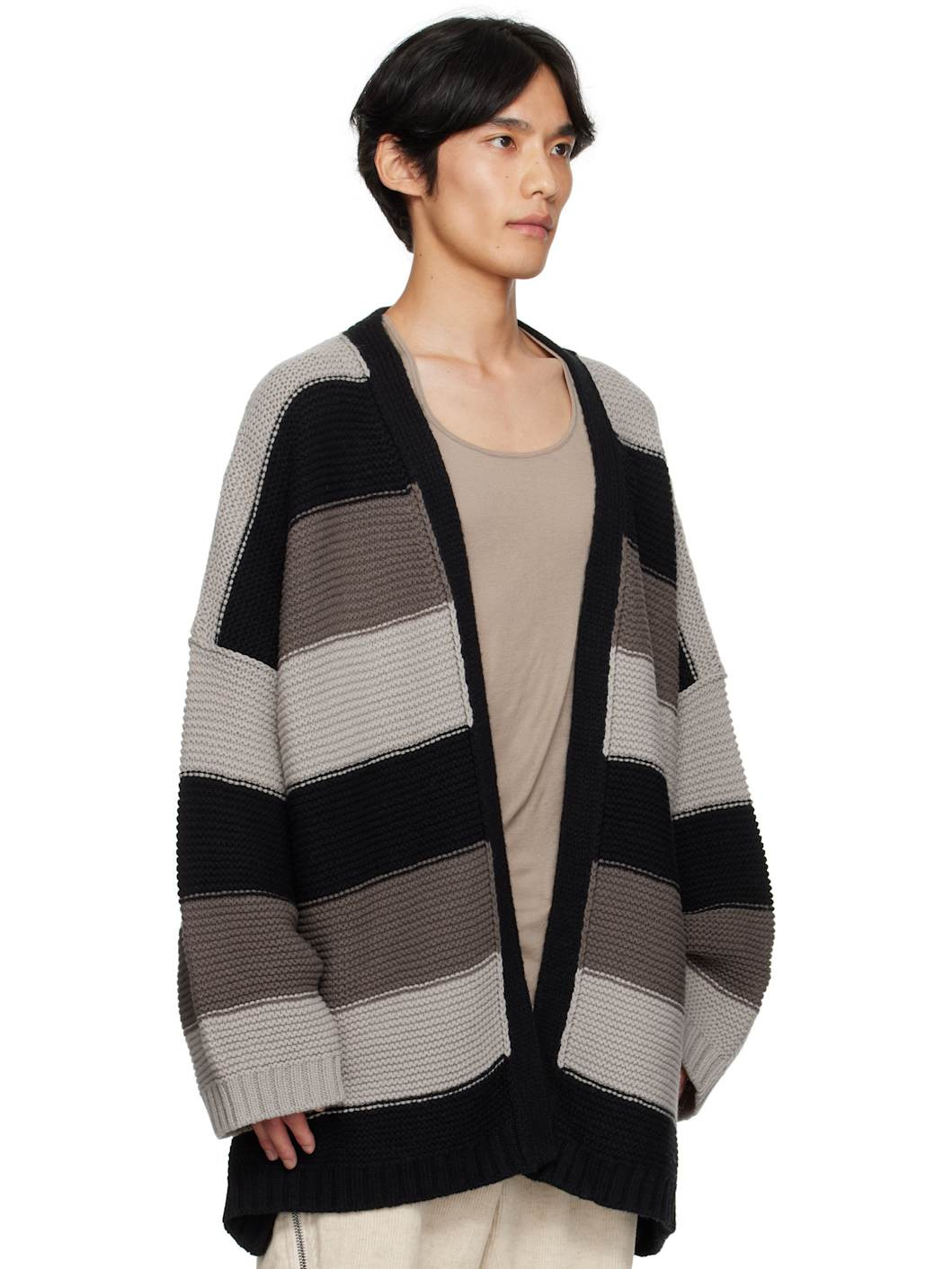 Black & Gray Concordians Pitti Cardigan - 2