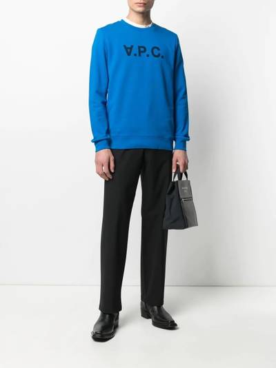 A.P.C. VPC logo-print cotton sweatshirt outlook