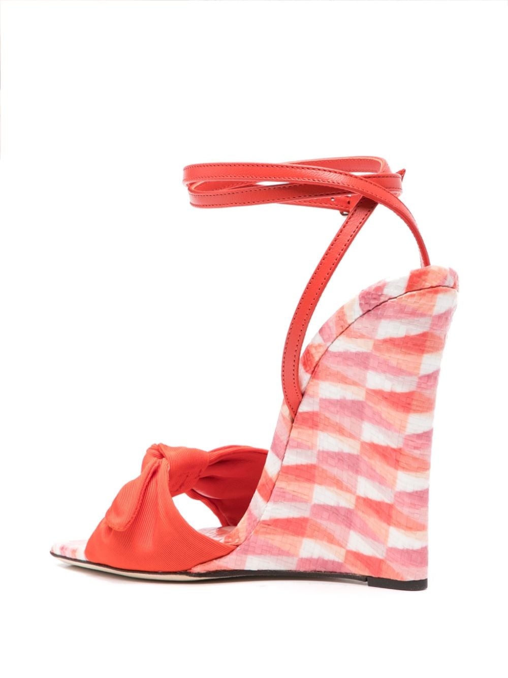 120mm geometric wedge sandals - 3