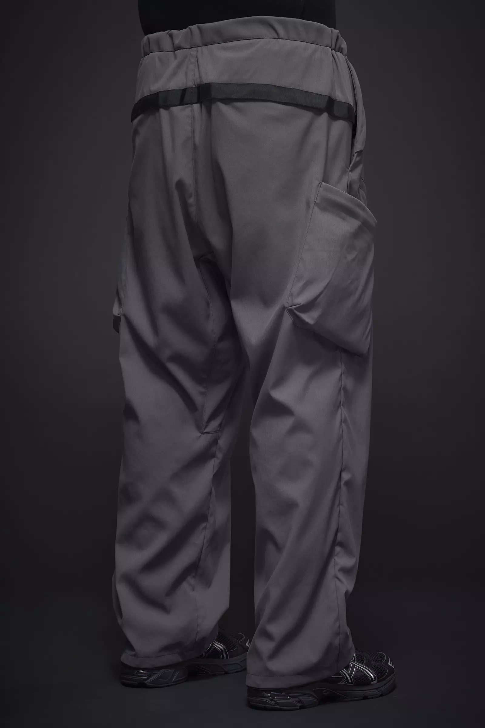 P55-M Nylon Stretch Cargo Trouser Blaugrau - 6