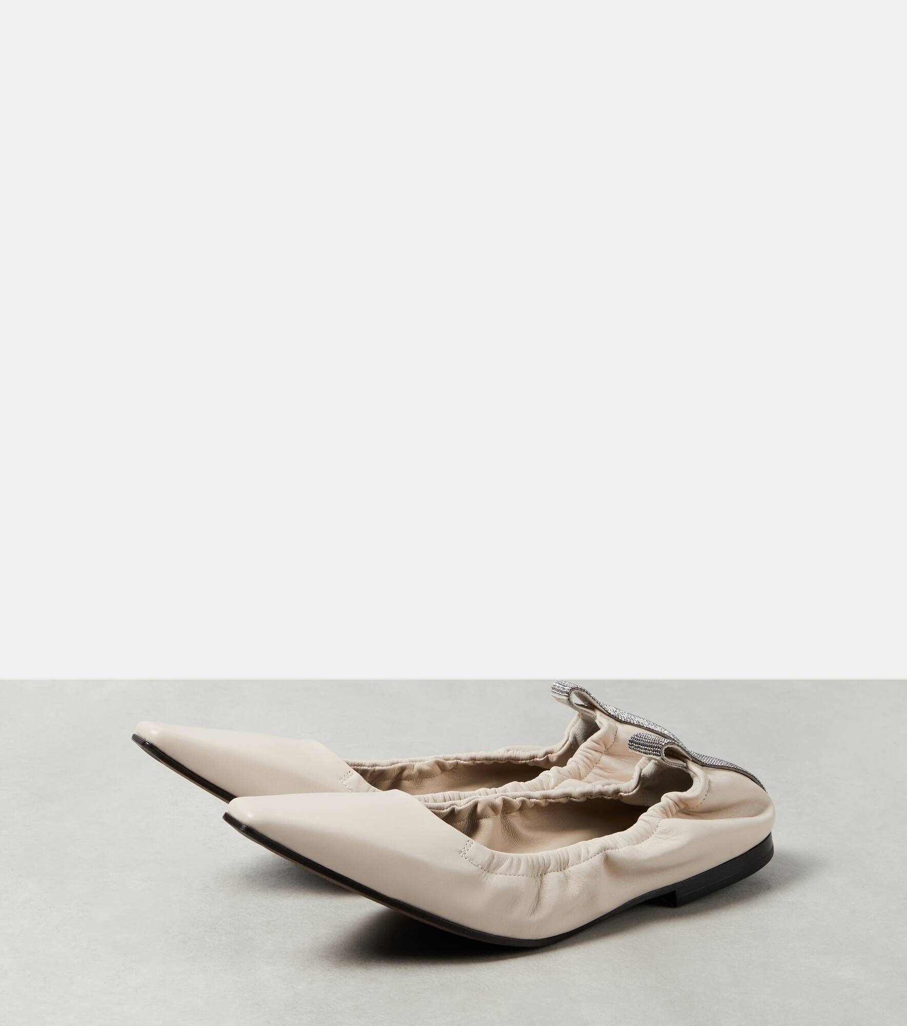 Leather ballet flats - 5