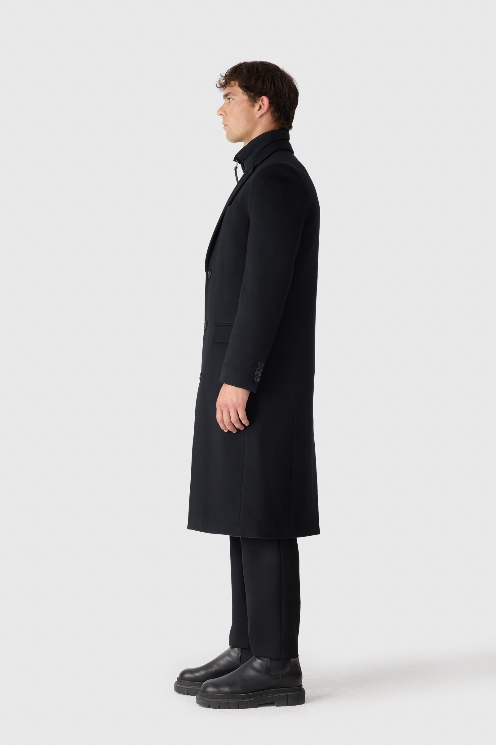SKAI-LG 2-in-1 Wool Coat With Removable Down Liner - 3