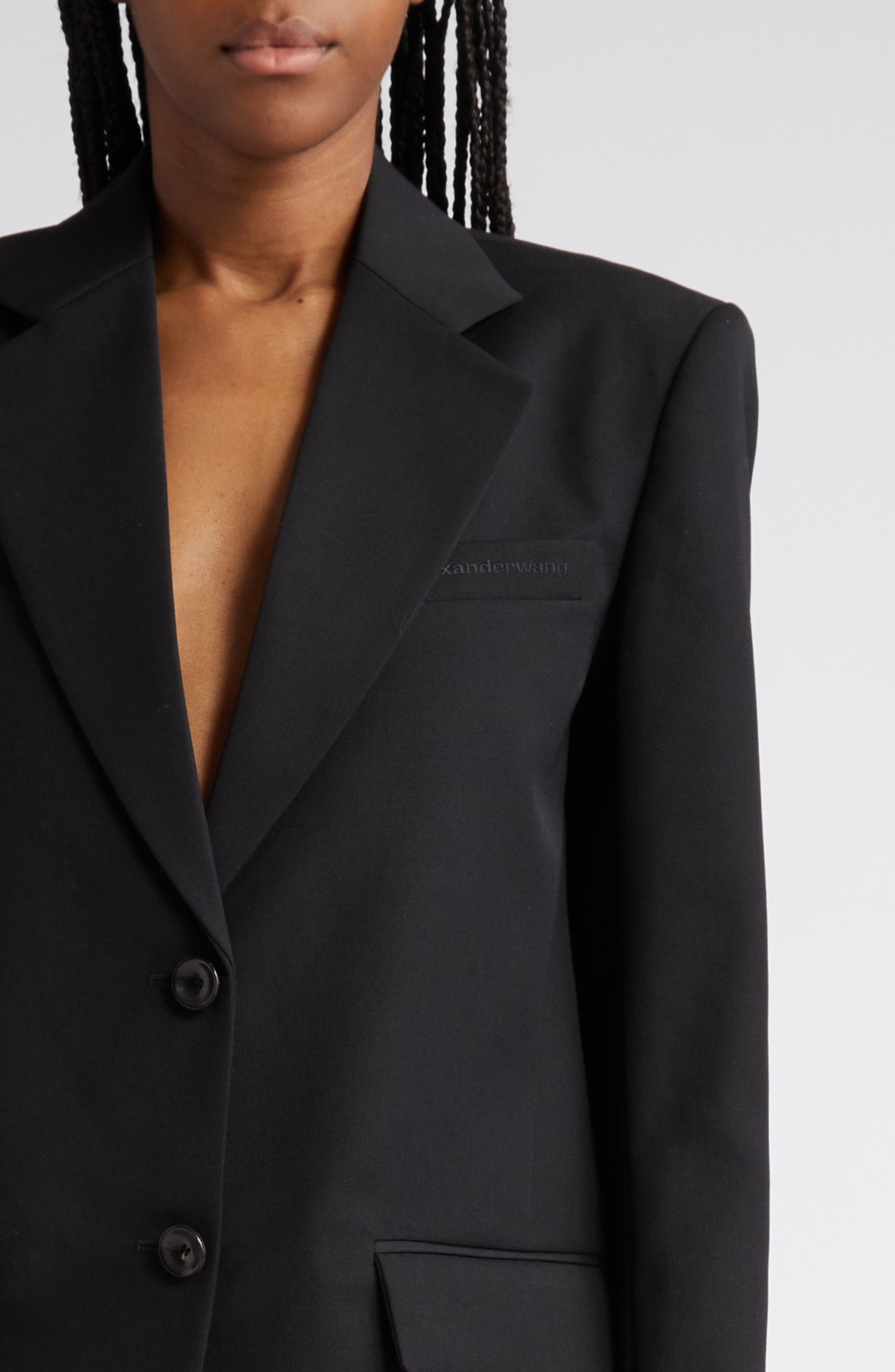 Boxy Wool Blazer - 4