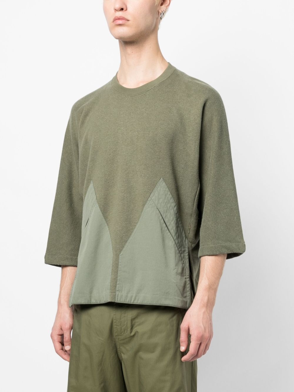 crew-neck knitted T-shirt - 3