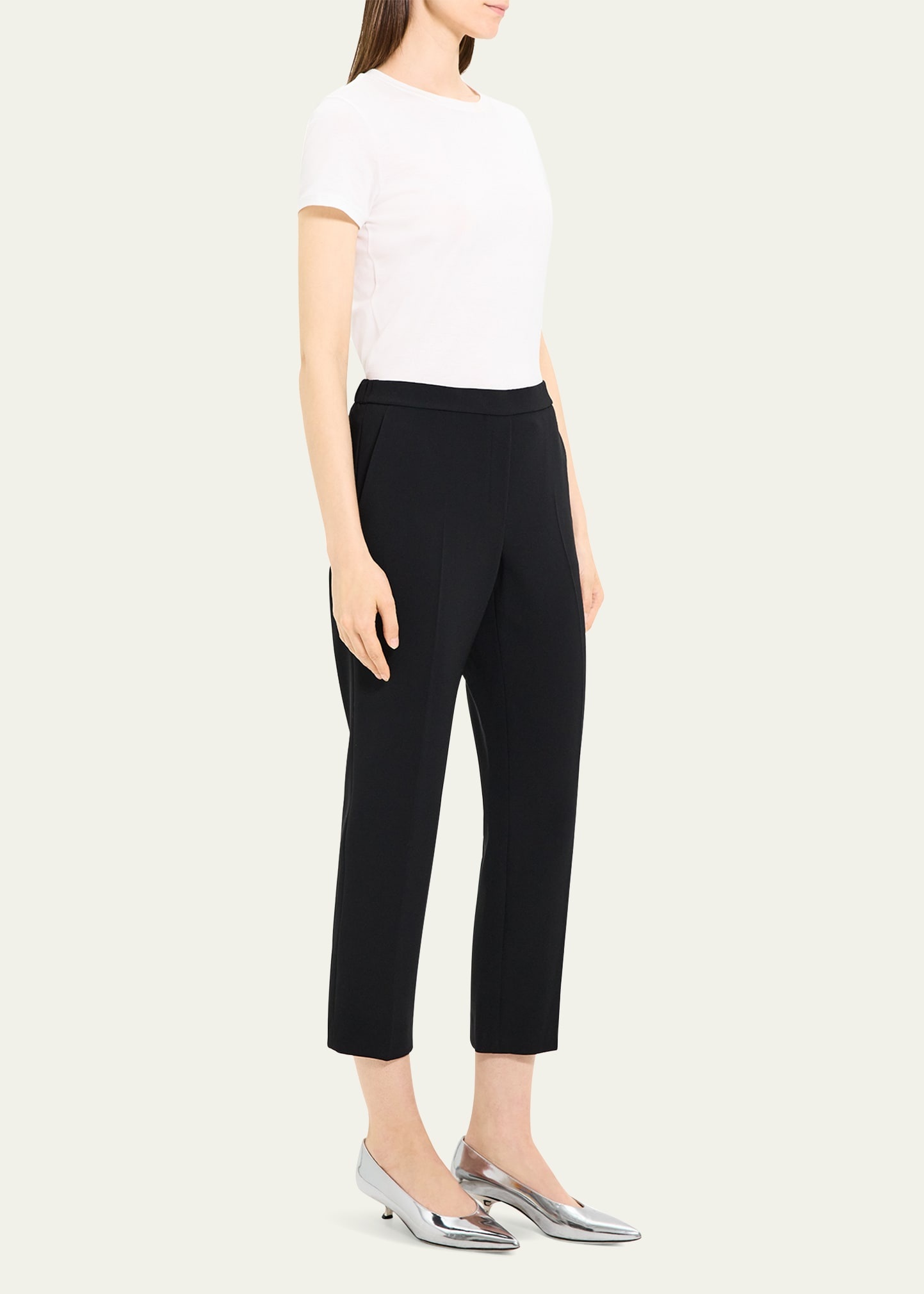 Treeca Cropped Pull-On Pants - 2
