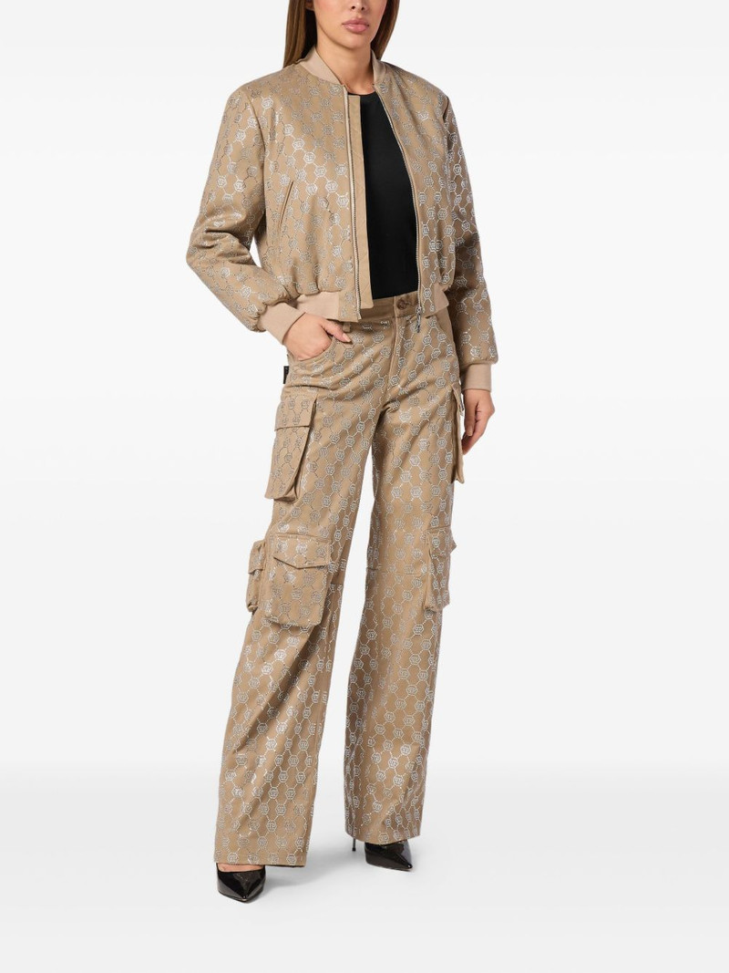 PHILIPP PLEIN monogram bomber jacket outlook