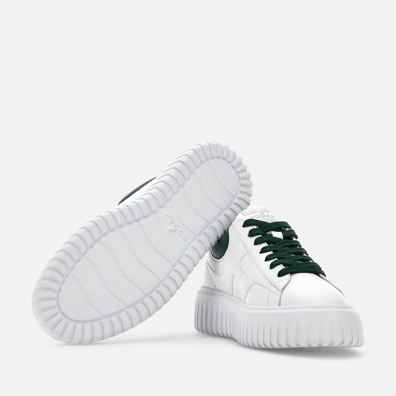 Sneakers Hogan H-Stripes White Green - 5