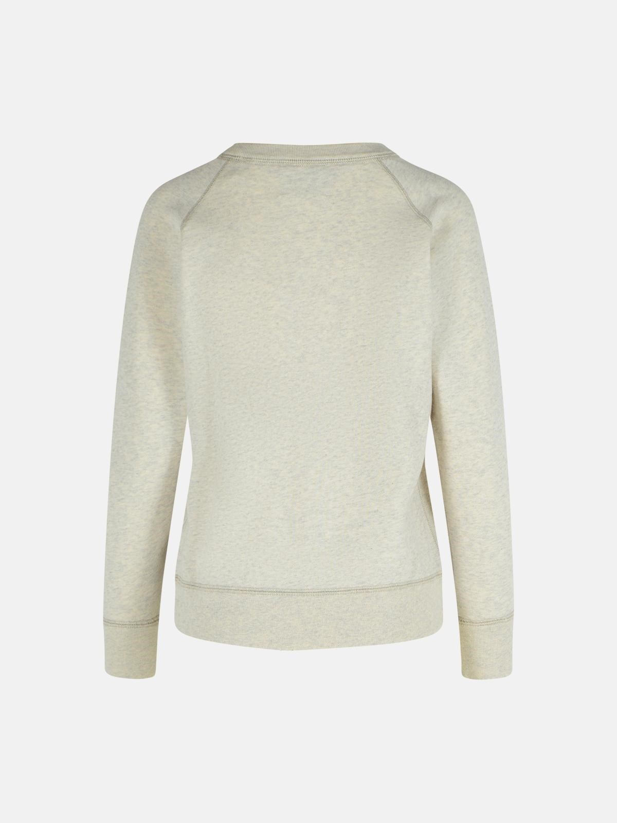 'MILLYNY' 'ECRU' COTTON BLEND SWEATSHIRT - 3