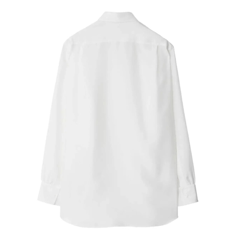 Burberry Long-Sleeved Classic Collar Silk Shirt - 6